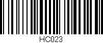 Código de barras (EAN, GTIN, SKU, ISBN): 'HC023'