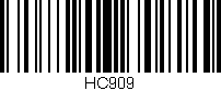 Código de barras (EAN, GTIN, SKU, ISBN): 'HC909'