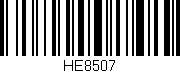 Código de barras (EAN, GTIN, SKU, ISBN): 'HE8507'