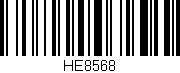 Código de barras (EAN, GTIN, SKU, ISBN): 'HE8568'