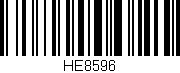Código de barras (EAN, GTIN, SKU, ISBN): 'HE8596'