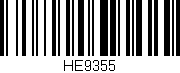Código de barras (EAN, GTIN, SKU, ISBN): 'HE9355'