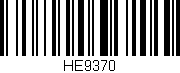 Código de barras (EAN, GTIN, SKU, ISBN): 'HE9370'