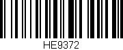 Código de barras (EAN, GTIN, SKU, ISBN): 'HE9372'