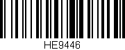 Código de barras (EAN, GTIN, SKU, ISBN): 'HE9446'