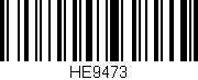 Código de barras (EAN, GTIN, SKU, ISBN): 'HE9473'
