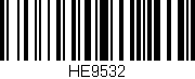 Código de barras (EAN, GTIN, SKU, ISBN): 'HE9532'