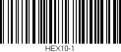 Código de barras (EAN, GTIN, SKU, ISBN): 'HEX10-1'