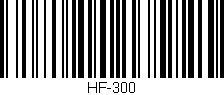 Código de barras (EAN, GTIN, SKU, ISBN): 'HF-300'