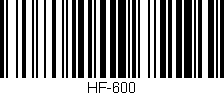 Código de barras (EAN, GTIN, SKU, ISBN): 'HF-600'