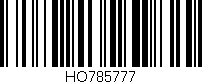 Código de barras (EAN, GTIN, SKU, ISBN): 'HO785777'
