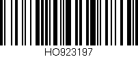 Código de barras (EAN, GTIN, SKU, ISBN): 'HO923197'