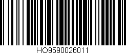 Código de barras (EAN, GTIN, SKU, ISBN): 'HO9590026011'