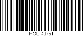 Código de barras (EAN, GTIN, SKU, ISBN): 'HOU-40751'
