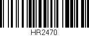 Código de barras (EAN, GTIN, SKU, ISBN): 'HR2470'