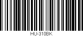 Código de barras (EAN, GTIN, SKU, ISBN): 'HU-310BK'