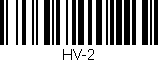 Código de barras (EAN, GTIN, SKU, ISBN): 'HV-2'
