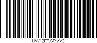 Código de barras (EAN, GTIN, SKU, ISBN): 'HW12FRSPMV2'