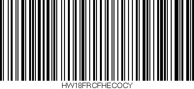 Código de barras (EAN, GTIN, SKU, ISBN): 'HW18FRCFHECOCY'