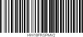 Código de barras (EAN, GTIN, SKU, ISBN): 'HW18FRSPMV2'