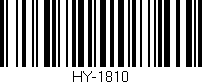 Código de barras (EAN, GTIN, SKU, ISBN): 'HY-1810'