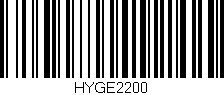 Código de barras (EAN, GTIN, SKU, ISBN): 'HYGE2200'