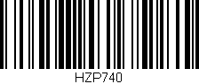 Código de barras (EAN, GTIN, SKU, ISBN): 'HZP740'