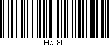 Código de barras (EAN, GTIN, SKU, ISBN): 'Hc080'