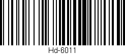 Código de barras (EAN, GTIN, SKU, ISBN): 'Hd-6011'