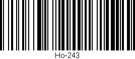 Código de barras (EAN, GTIN, SKU, ISBN): 'Ho-243'