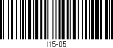 Código de barras (EAN, GTIN, SKU, ISBN): 'I15-05'