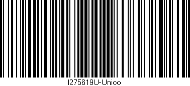 Código de barras (EAN, GTIN, SKU, ISBN): 'I275619U-Unico'