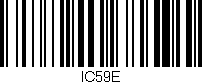 Código de barras (EAN, GTIN, SKU, ISBN): 'IC59E'