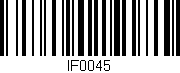 Código de barras (EAN, GTIN, SKU, ISBN): 'IF0045'