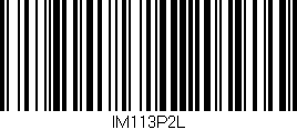 Código de barras (EAN, GTIN, SKU, ISBN): 'IM113P2L'