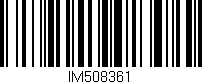 Código de barras (EAN, GTIN, SKU, ISBN): 'IM508361'
