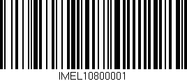 Código de barras (EAN, GTIN, SKU, ISBN): 'IMEL10800001'