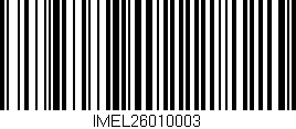 Código de barras (EAN, GTIN, SKU, ISBN): 'IMEL26010003'