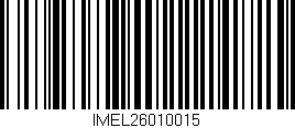 Código de barras (EAN, GTIN, SKU, ISBN): 'IMEL26010015'