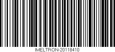 Código de barras (EAN, GTIN, SKU, ISBN): 'IMELTRON-20118410'