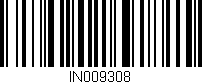 Código de barras (EAN, GTIN, SKU, ISBN): 'IN009308'