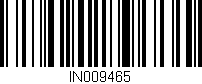 Código de barras (EAN, GTIN, SKU, ISBN): 'IN009465'
