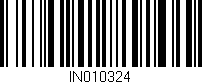 Código de barras (EAN, GTIN, SKU, ISBN): 'IN010324'