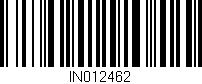 Código de barras (EAN, GTIN, SKU, ISBN): 'IN012462'