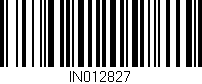 Código de barras (EAN, GTIN, SKU, ISBN): 'IN012827'