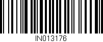 Código de barras (EAN, GTIN, SKU, ISBN): 'IN013176'