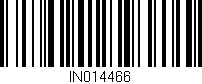 Código de barras (EAN, GTIN, SKU, ISBN): 'IN014466'