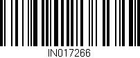 Código de barras (EAN, GTIN, SKU, ISBN): 'IN017266'