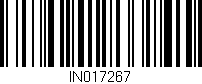 Código de barras (EAN, GTIN, SKU, ISBN): 'IN017267'