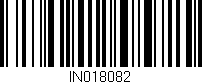 Código de barras (EAN, GTIN, SKU, ISBN): 'IN018082'